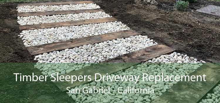 Timber Sleepers Driveway Replacement San Gabriel - California